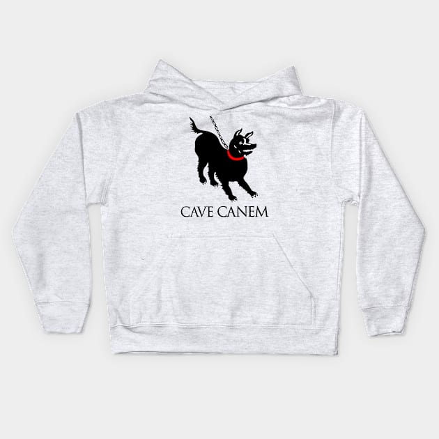 Cave Canem Kids Hoodie by DrTigrou